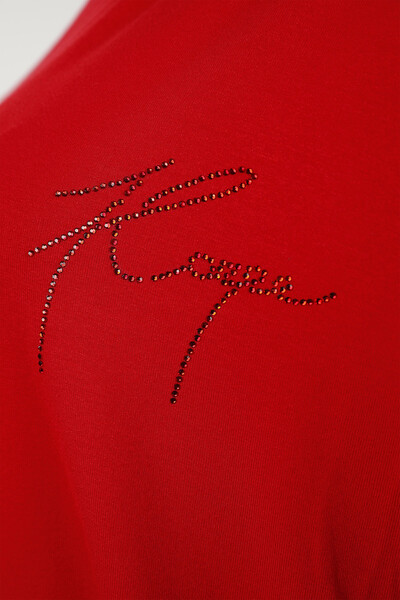 Großhandel Damen Bluse - Tüll detail - Kazee Logo - 77906 | KAZEE - Thumbnail
