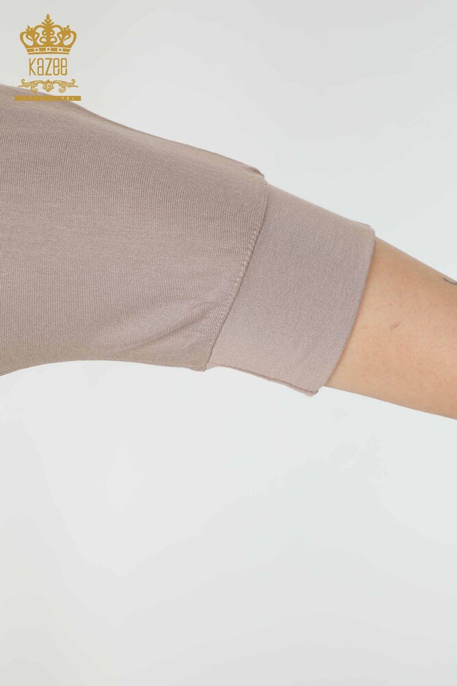 Großhandel Frauen Bluse Bunte Schmetterling Muster Nerz-77901 / KAZEE - 5