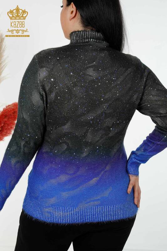 Großhandel Damen Pullover mit Angora Muster Saks - 16001 / KAZEE