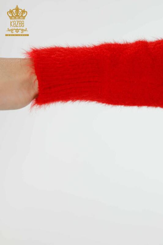 Großhandel Damen Pullover Angora rot-16993 / KAZEE