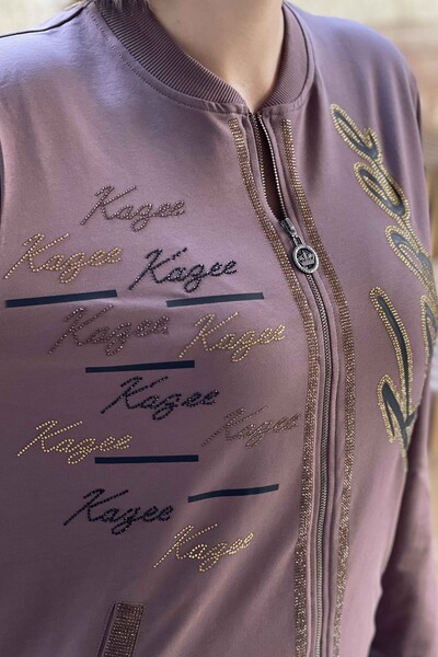 Großhandel Damen-Trainingsanzug-Set mit Kazee-Schriftzug im Detail – 17231| KAZEE - Thumbnail
