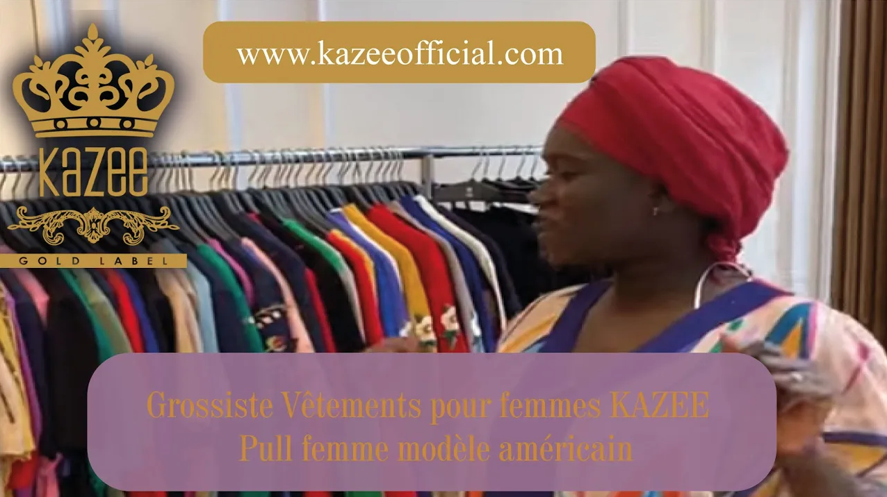 Grossiste Vêtements pour femmes KAZEE | Pull femme modèle américain