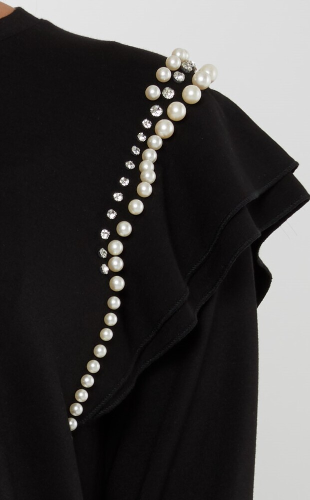 Hanorac Pearl Stone Brodat Maneca Volane Negru - 17793 | KAZEE (Set de 3 M-L-XL) - 3