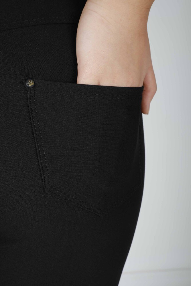 Hose Schwarz mit Katzenmuster - 3733 | KAZEE (4er-Set 36-38-40-42) - 7