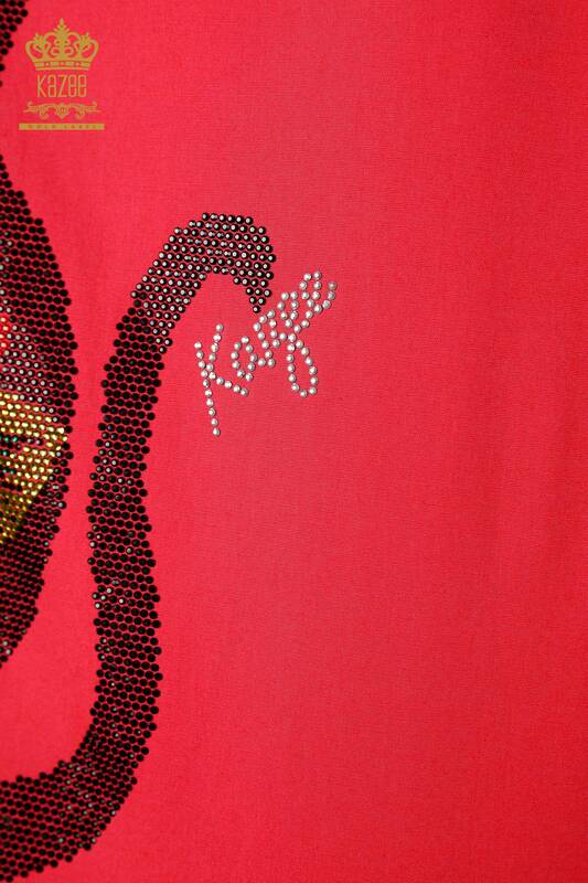 Hurtownia koszul damskich bawełniana w kolorze kamieni z haftowanym wzorem - 20075 | KAZEE