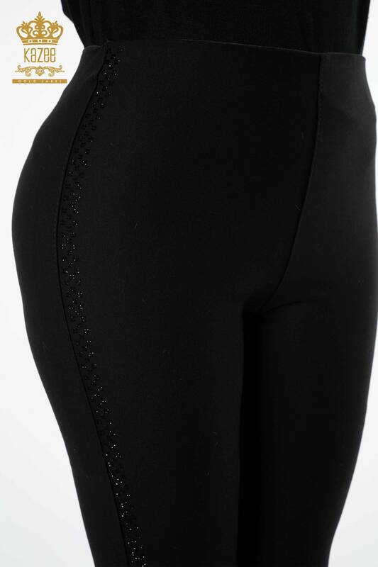 Hurtownia spodni legginsowych damskich czarnych - 3475 | KAZEE
