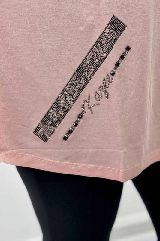 Hurtownia damskiej bluzki z logo Kazee Crystal Stone - 77529 | kazee