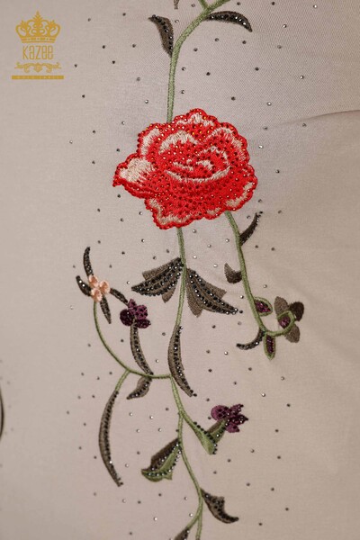 Hurtownia bluzek damskich z norek w różowe wzory - 79044 | KAZEE - Thumbnail