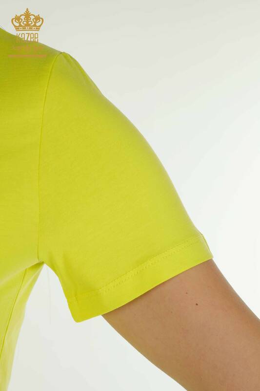 Hurtownia bluzek damskich Basic Yellow - 79562 | KAZEE