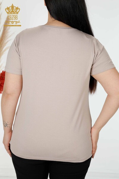 Hurtownia bluzek damskich w kwiatowe wzory z norek - 78922 | KAZEE - Thumbnail