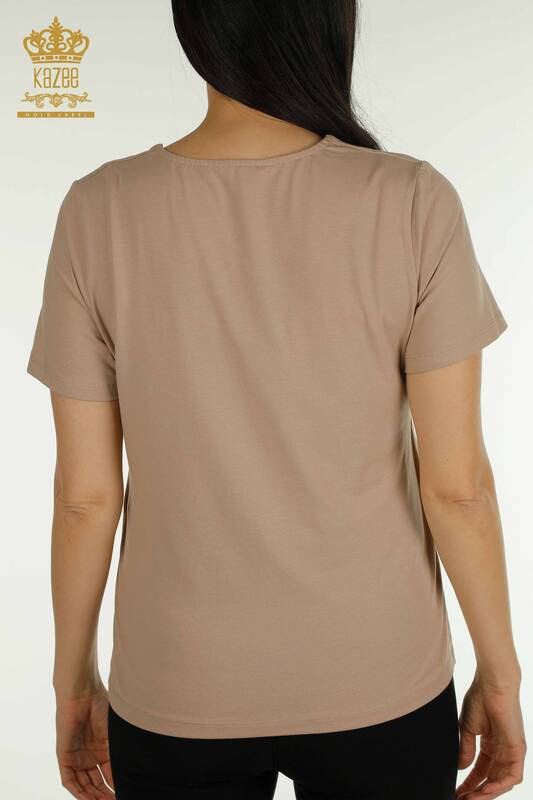 Hurtownia bluzek damskich z logo Mink - 79560 | KAZEE