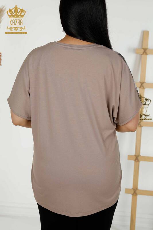 Hurtownia bluzek damskich z krótkim rękawem Digital - 12202 | KAZEE