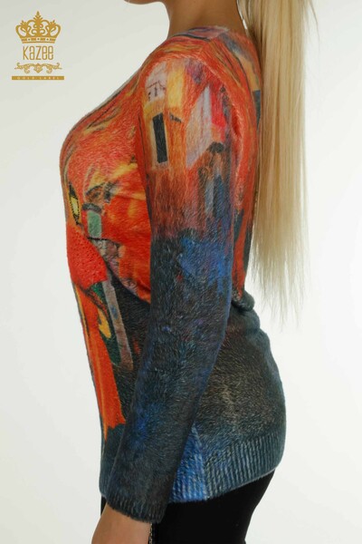 Hurtownia dzianin damskich Angora - druk cyfrowy - cyfrowy - 40018 | KAZEE - 6