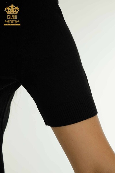 Hurtownia swetrów damskich z dzianiny - model amerykański - czarny - 30686 | KAZEE - Thumbnail