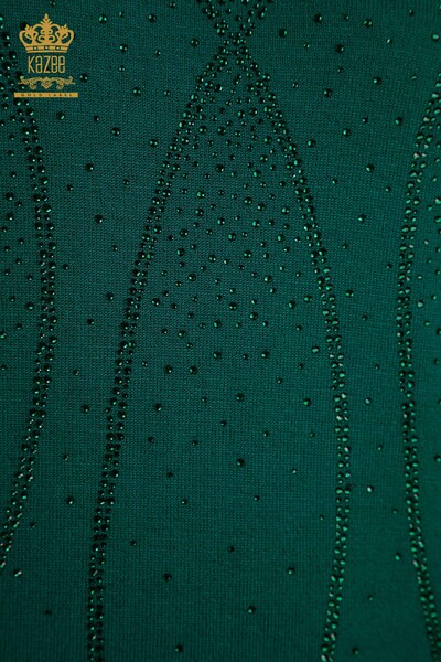 Hurtownia swetrów damskich z dzianiny - model amerykański - zielony - 30686 | KAZEE - Thumbnail