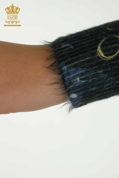 Hurtownia swetrów damskich z dzianiny - Angora - Z długim rękawem - Cyfrowy - 40041 | KAZEE - Thumbnail