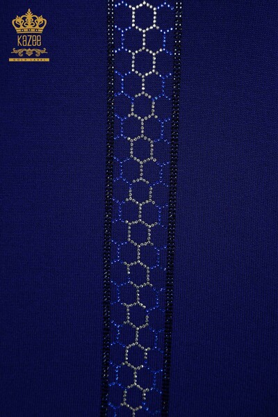 Hurtownia swetrów damskich z dzianiny - haftowane kamieniami - Saks - 30601 | KAZEE - Thumbnail