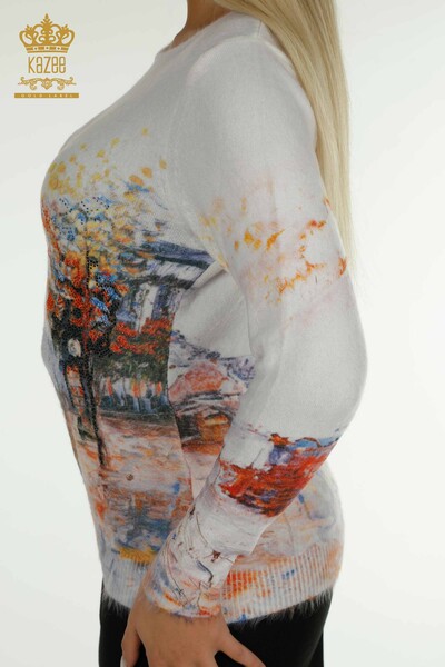 Hurtownia swetrów damskich z dzianiny - Angora - Druk cyfrowy - Cyfrowy - 40036 | KAZEE - 6