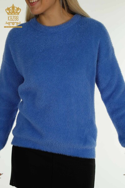 Kazee - Hurtownia swetrów damskich z dzianiny - Długi rękaw - Saks - 30775 | KAZEE (1)