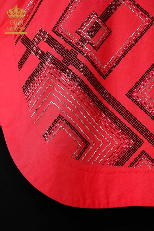 Hurtownia koszul damskich wzorzystych kryształowych kamieni haftowanych Koton - 20125 | KAZEE