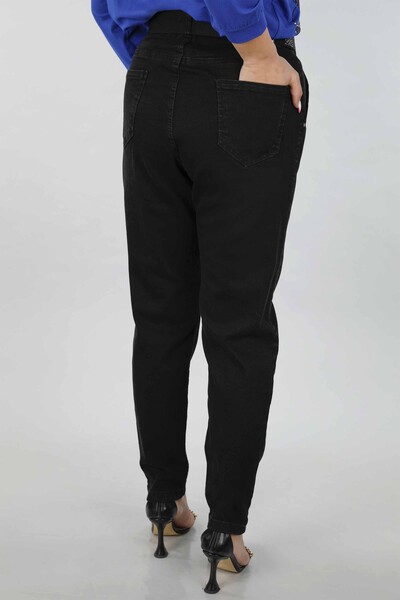 Hurtownia spodni damskich z napisem na pasku i kieszeniami - 3368 | KAZEE - Thumbnail