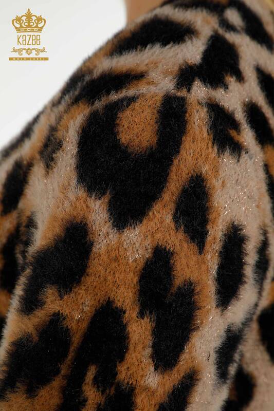 Hurtownia kardiganu damskiego Angora Leopard - 30629 | KAZEE