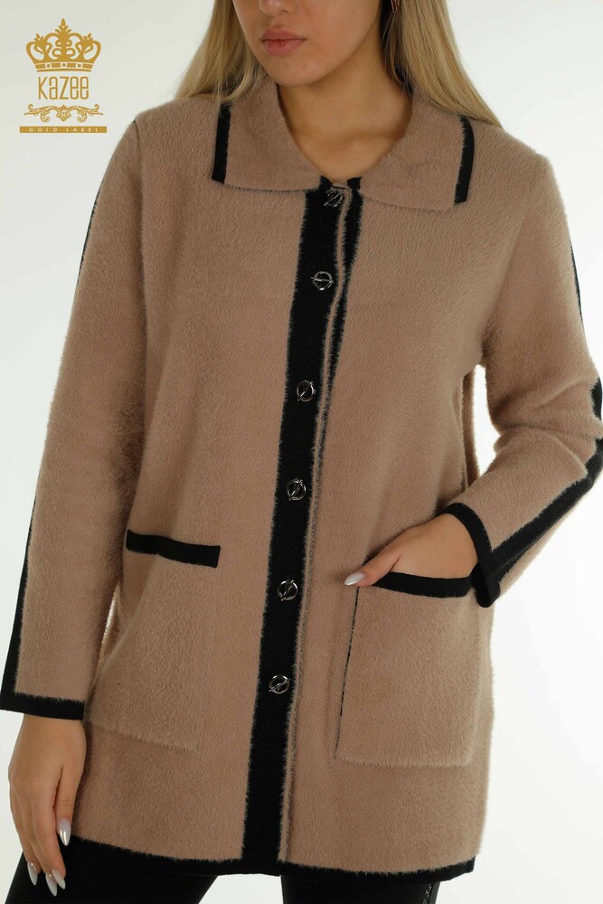 Hurtownia damskiego kardiganu zapinanego na guziki Angora Mink - 30444 | KAZEE - 2