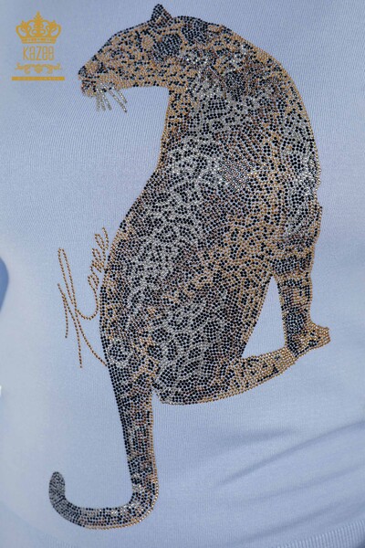 Hurtownia dresu damskiego w kolorze niebieskim z wzorem tygrysa - 16523 | KAZEE - Thumbnail