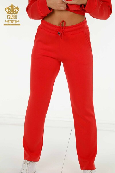 Hurtownia dresów damskich zapinanych na zamek w kolorze pomarańczowym - 17619 | KAZEE - 7