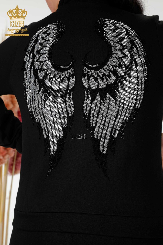 Hurtownia dresu damskiego w kolorze czarnym ze wzorem Angel Wing - 17466 | KAZEE - 11