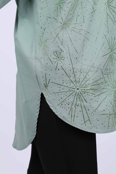 Hurtownia koszul damskich w dużych rozmiarach wzorzystych Multi Stone - 20067 | KAZEE - Thumbnail