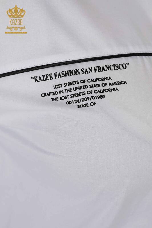 Hurtownia koszul damskich - gradient kolorów - biały - 20311 | KAZEE