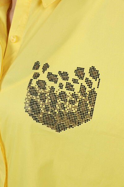 Hurtownia koszul damskich z motywem tygrysa poszetka - 17047 | KAZEE - Thumbnail