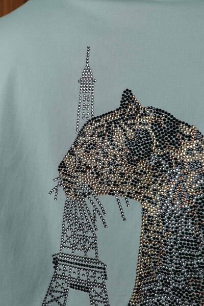 Hurtownia koszul damskich z motywem tygrysa poszetka - 17047 | KAZEE - Thumbnail