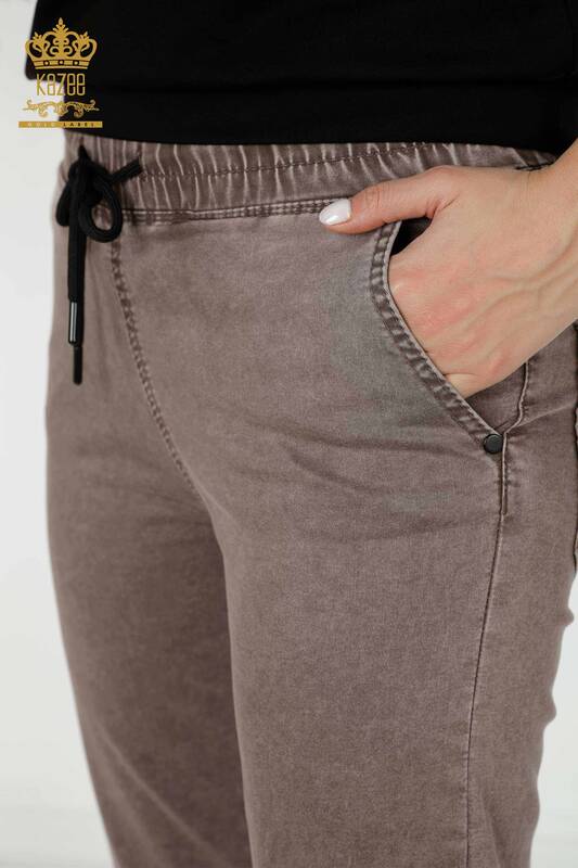 Hurtownia spodni damskich z norek z elastyczną talią - 3500 | KAZEE