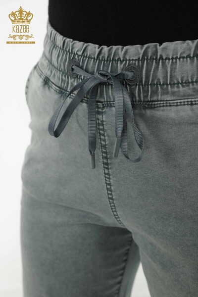 Hurtownia spodni damskich z norek haftowanych w kamieniu - 3674 | KAZEE - Thumbnail