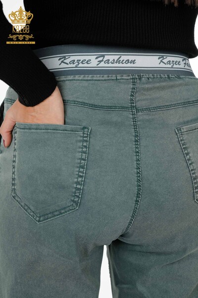 Hurtownia spodni damskich ze sznurkiem i kieszenią Kazee - 3532 | KAZEE - Thumbnail