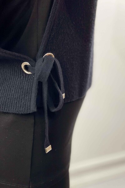 Hurtownia swetrów damskich z golfem haftowanym - 16255 | KAZEE - Thumbnail