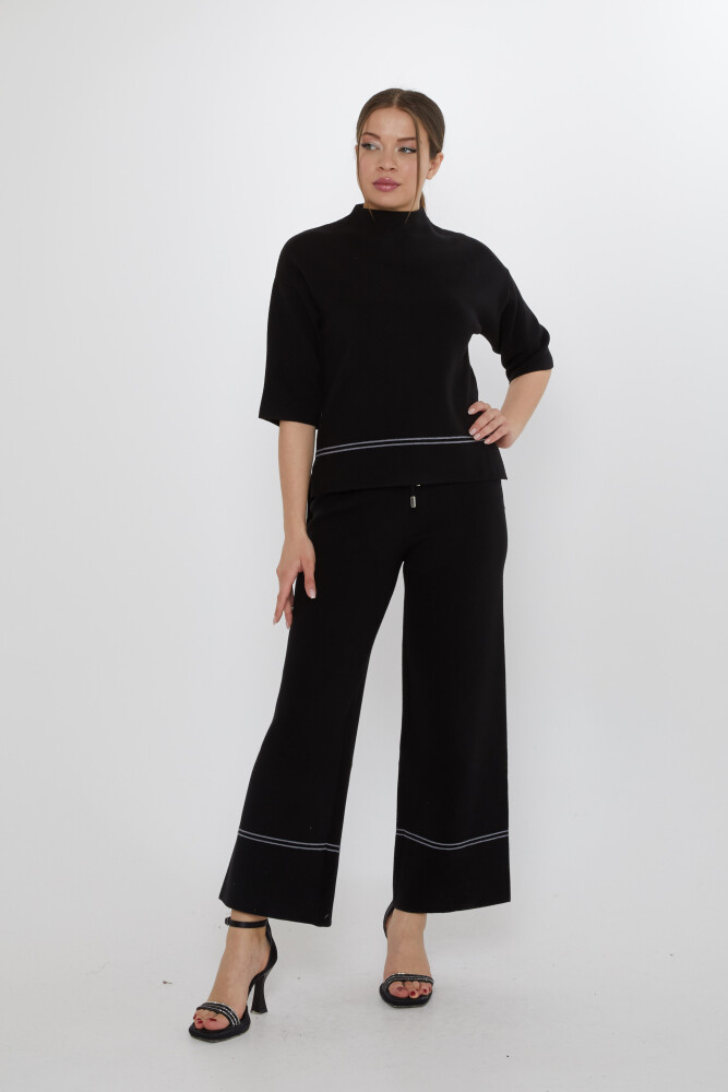 İkili Takım Beli Bağlamalı Siyah - 31650 | KAZEE (3'lü Set M-L-XL) - 2