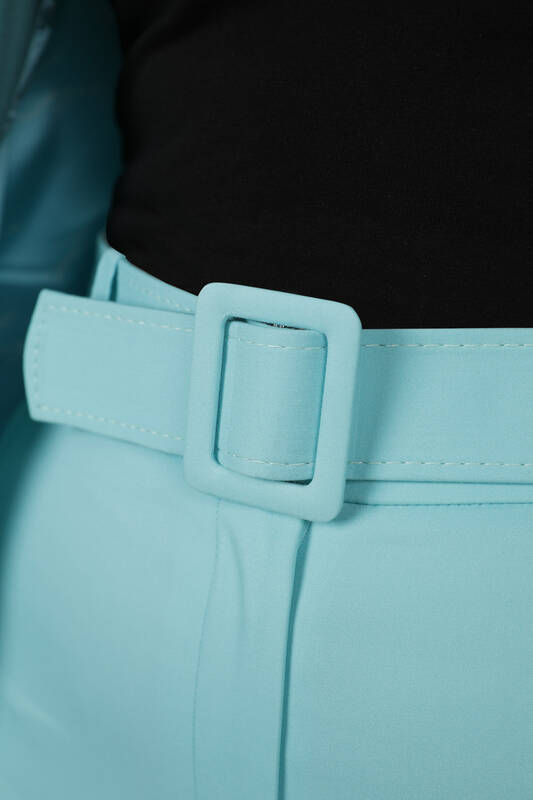 Abito da donna all'ingrosso - Cotone - Cintura tascabile dettagliata - Classico - 7712 | KAZEE