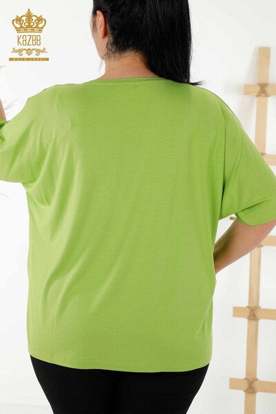 All'ingrosso Camicetta da donna - Motivo Floreale - verde pistacchio - 79121 | KAZEE - 8