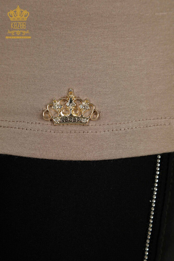 All'ingrosso Camicetta da donna - Senza maniche - Visone - 79312 | KAZEE - 4