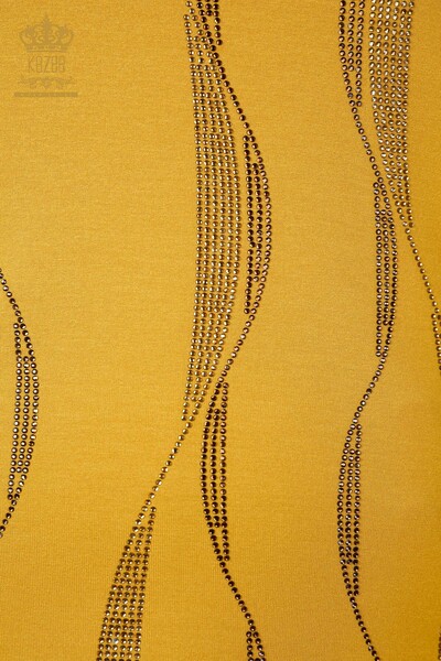 All'ingrosso Camicetta da donna - Manica dettagliata Linea - Pietra ricamata - 79024 | KAZEE - Thumbnail