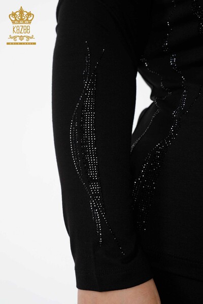 All'ingrosso Camicetta da donna - Manica dettagliata Linea - Pietra ricamata - 79024 | KAZEE - 26