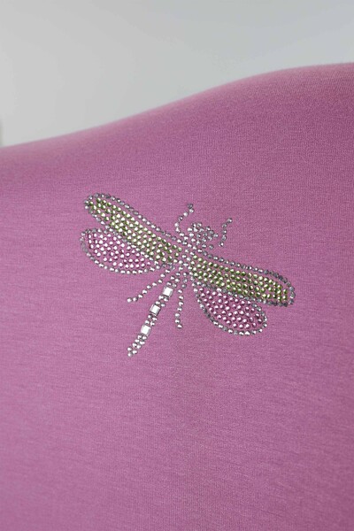 All'ingrosso Camicetta da donna - motivo libellula - pietra ricamata - 77583 | KAZEE - Thumbnail