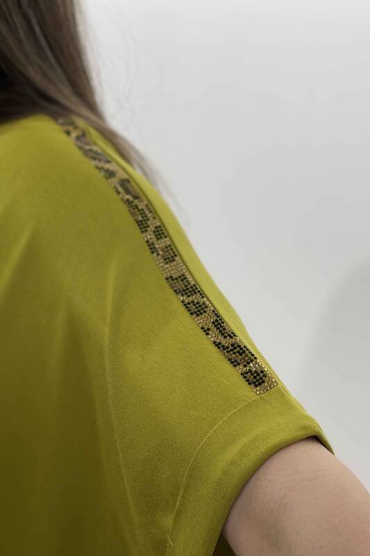 All'ingrosso Camicetta da donna - modello orologio - dettaglio leopardo - 77747 | KAZEE