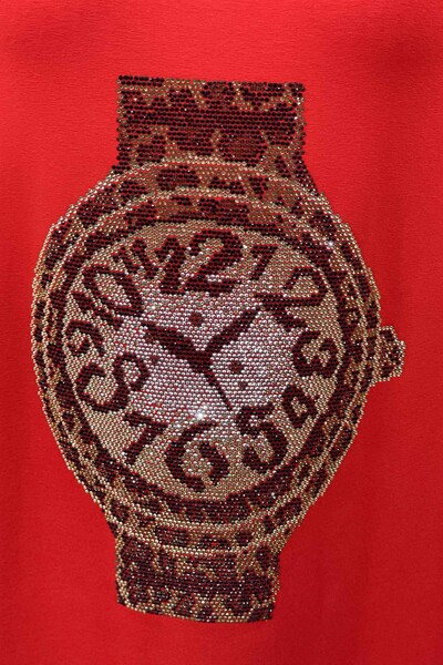 All'ingrosso Camicetta da donna - modello orologio - dettaglio leopardo - 77747 | KAZEE - Thumbnail