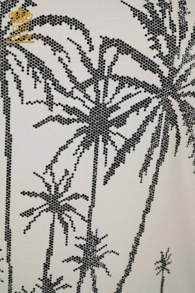 Camicetta Donna all'Ingrosso Pietra Ricamata Ecru - 79336 | KAZEE - 4