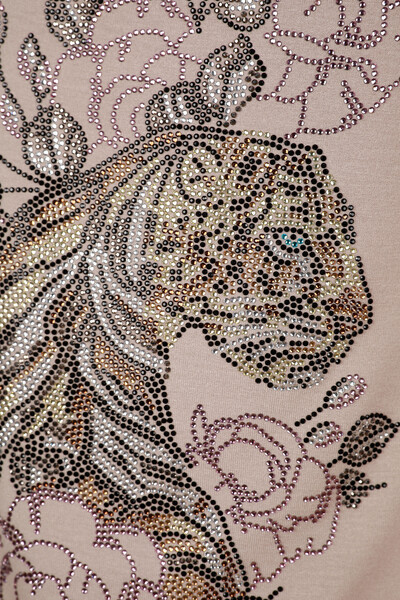 All'ingrosso Camicetta da donna - Figura Fiori tigre - Pietra ricamata - 78840 | KAZEE - Thumbnail