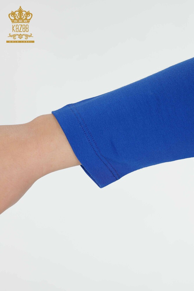 Camicetta da donna all'ingrosso Crystal Stone ricamata Saks - 78911 | KAZEE - 6